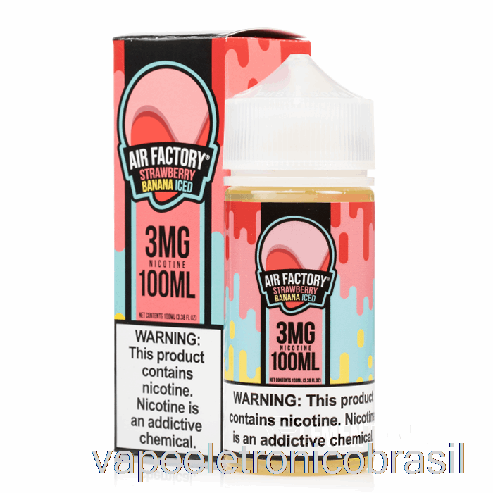 Vape Vaporesso Morango Banana Ice - Air Factory - 100ml 3mg